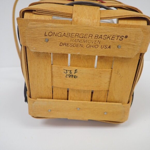 Vintage Longaberger Woven Traditions Large Peg Basket - Picture 6 of 7